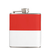 Indonesische Flagge Flachmann (Vorderseite)