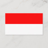 Indonesische Flagge, Flagge Indonesiens Visitenkarte (Vorderseite)