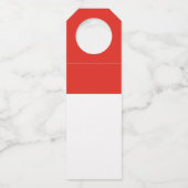 Indonesische Flagge Flaschenanhänger (Vorderseite)