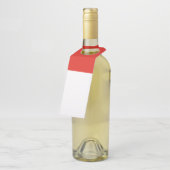 Indonesische Flagge Flaschenanhänger (Angewinkelt)