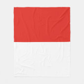 Indonesische Flagge Fleecedecke (Vorderseite)