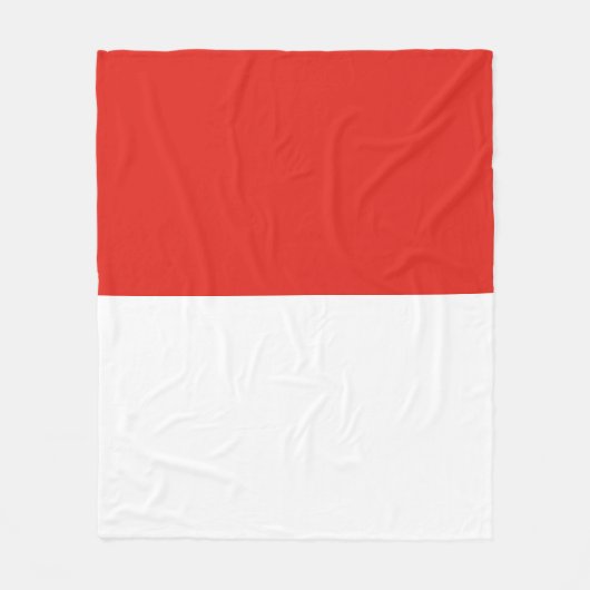 Indonesische Flagge Fleecedecke (Vorderseite)