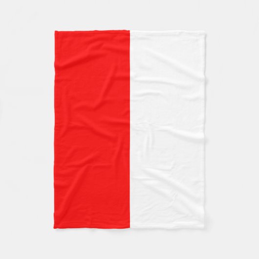 Indonesische Flagge Fleecedecke (Vorderseite)