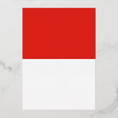 Indonesische Flagge Folieneinladung (Vorderseite)