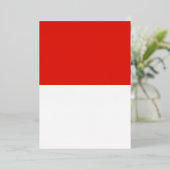 Indonesische Flagge Folieneinladung (Stehend vorne)