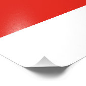 Indonesische Flagge Fotodruck (Ecke)