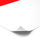 Indonesische Flagge Fotodruck (Ecke)