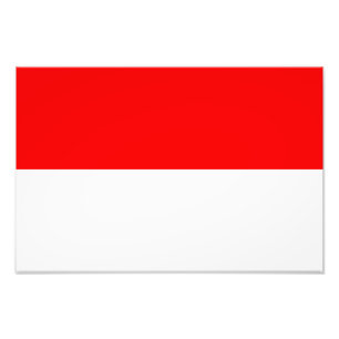Indonesische Flagge Fotodruck
