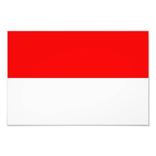 Indonesische Flagge Fotodruck (Vorne)