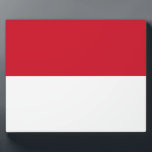 Indonesische Flagge Fotoplatte<br><div class="desc">Indonesische Flagge. Große Flagge Indonesiens</div>
