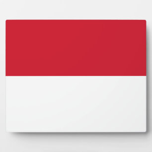 Indonesische Flagge Fotoplatte