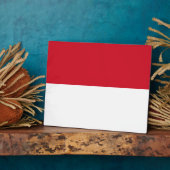 Indonesische Flagge Fotoplatte (Seite)
