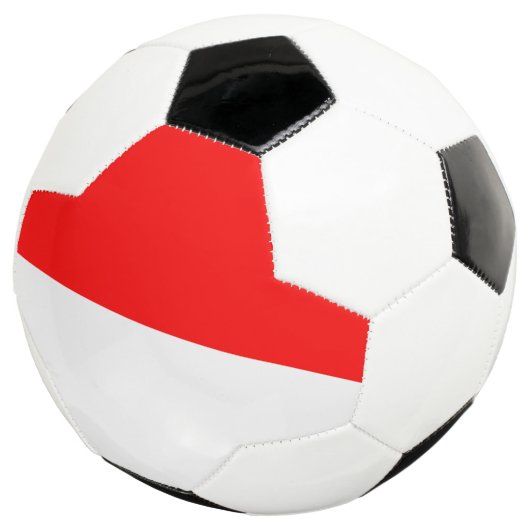 Indonesische Flagge Fußball (Dreiviertel)