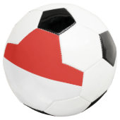 Indonesische Flagge Fußball (Dreiviertel)