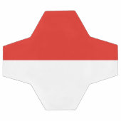 Indonesische Flagge Fußball (Flach)