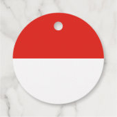 Indonesische Flagge Geschenkanhänger (Rückseite)