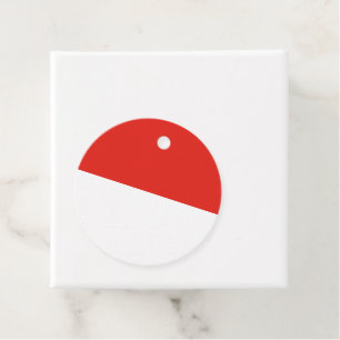 Indonesische Flagge Geschenkanhänger