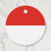 Indonesische Flagge Geschenkanhänger (Vorderseite)