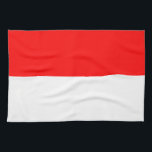 Indonesische Flagge Geschirrtuch<br><div class="desc">Patriotische Flagge Indonesiens.</div>