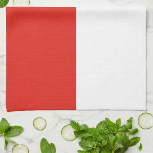 Indonesische Flagge Geschirrtuch (Gefaltet)