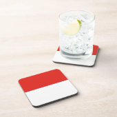 Indonesische Flagge Getränkeuntersetzer (Rechte Seite)