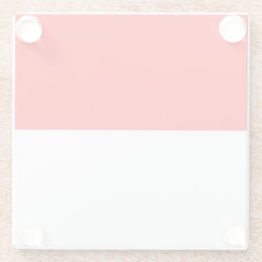 Indonesische Flagge Glasuntersetzer (Rückseite)