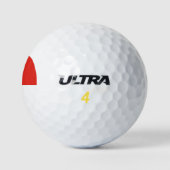 Indonesische Flagge Golfball (Logo)