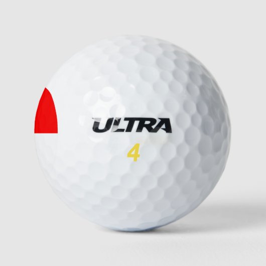 Indonesische Flagge Golfball (Logo)