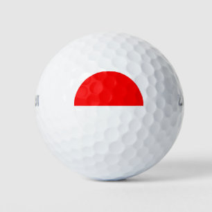 Indonesische Flagge Golfball