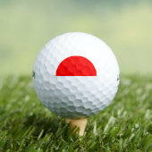 Indonesische Flagge Golfball (Insitu T-Shirt)