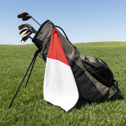 Indonesische Flagge Golfhandtuch (Gras)