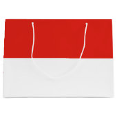 Indonesische Flagge Große Geschenktüte (Vorderseite)