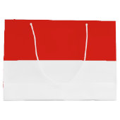 Indonesische Flagge Große Geschenktüte (Rückseite)
