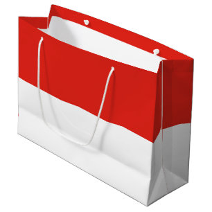 Indonesische Flagge Große Geschenktüte