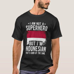 Indonesische Flagge Herkunft Iâ´M indonesische T-Shirt
