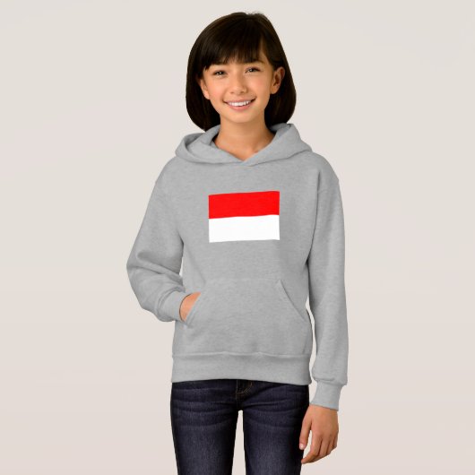 Indonesische Flagge Hoodie (Vorne ganz)