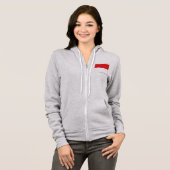 Indonesische Flagge Hoodie (Vorne ganz)