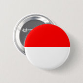Indonesische Flagge (Indonesien) Button (Vorne & Hinten)