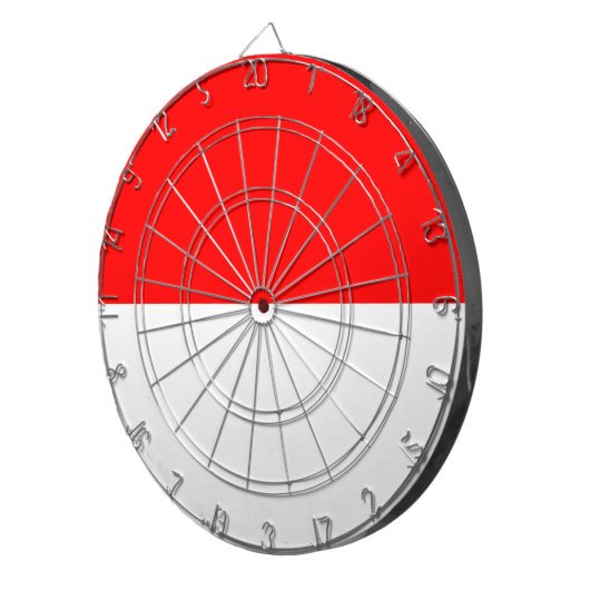 Indonesische Flagge (Indonesien) Dartscheibe (Vorderseite rechts)