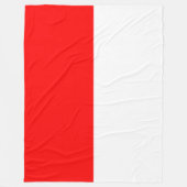 Indonesische Flagge (Indonesien) Fleecedecke (Vorderseite)