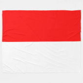 Indonesische Flagge (Indonesien) Fleecedecke (Vorderseite (Horizontal))