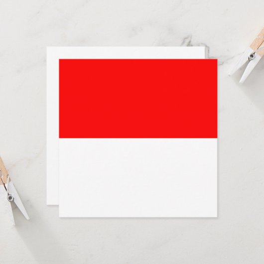 Indonesische Flagge (Indonesien) Karte (Vorderseite/Rückseite Beispiel)