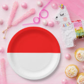 indonesische Flagge (Indonesien) Papierplatte Pappteller (Party)