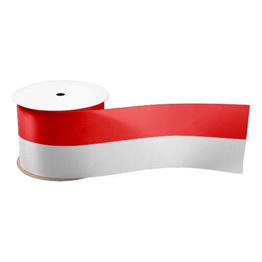 Indonesische Flagge (Indonesien) Satin Ribbon Satinband (Spule)