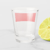 Indonesische Flagge (Indonesien) Schnapsglas (Rückseite)