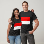 Indonesische Flagge (Indonesien) T-Shirt (Unisex)
