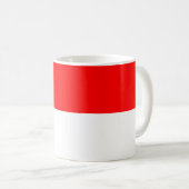 Indonesische Flagge Kaffeetasse (VorderseiteRechts)