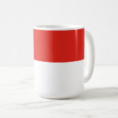 Indonesische Flagge Kaffeetasse (VorderseiteRechts)