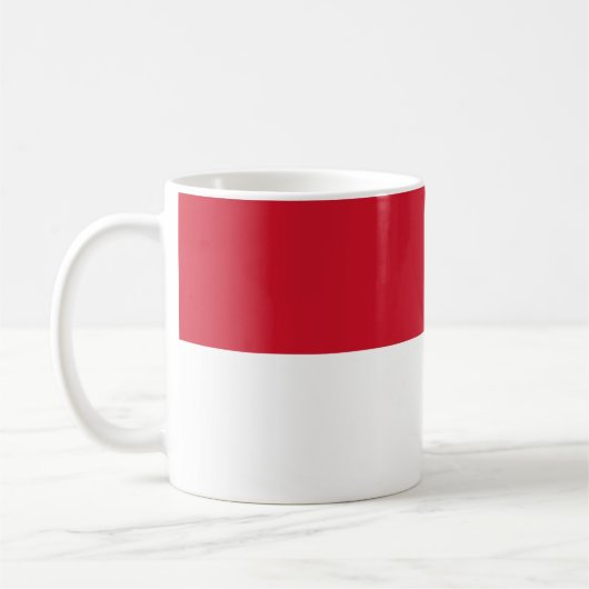 Indonesische Flagge Kaffeetasse (Links)