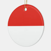 Indonesische Flagge Keramik Ornament (Links)